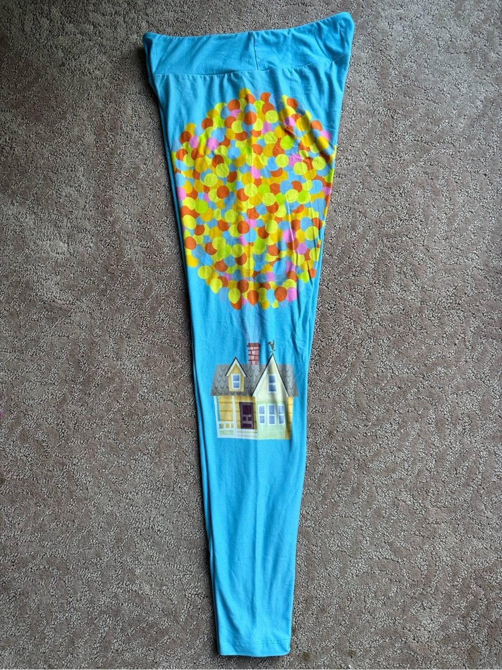 Disney UP Graphic Leggings with the famous Colorful Balloon Cluster & UP House